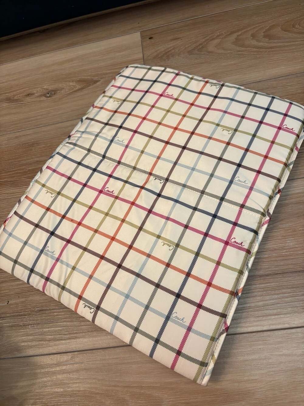 Coach Tattersall Heritage Plaid Baby Changing Pad Mat - Picture 4 of 6